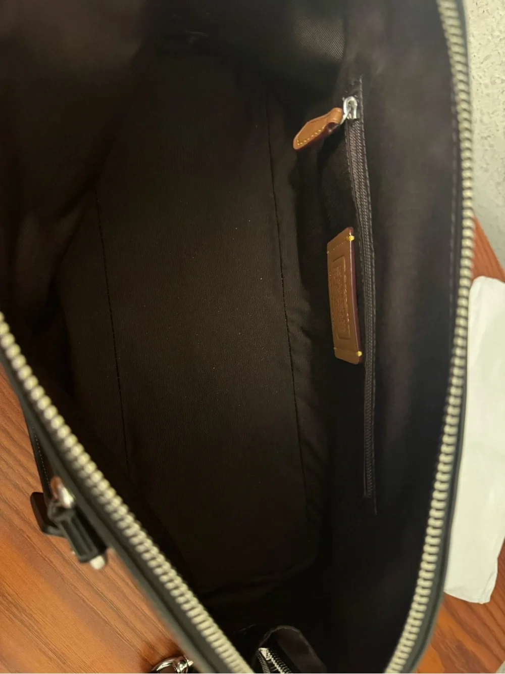 Coach Black Leather Dome Satchel